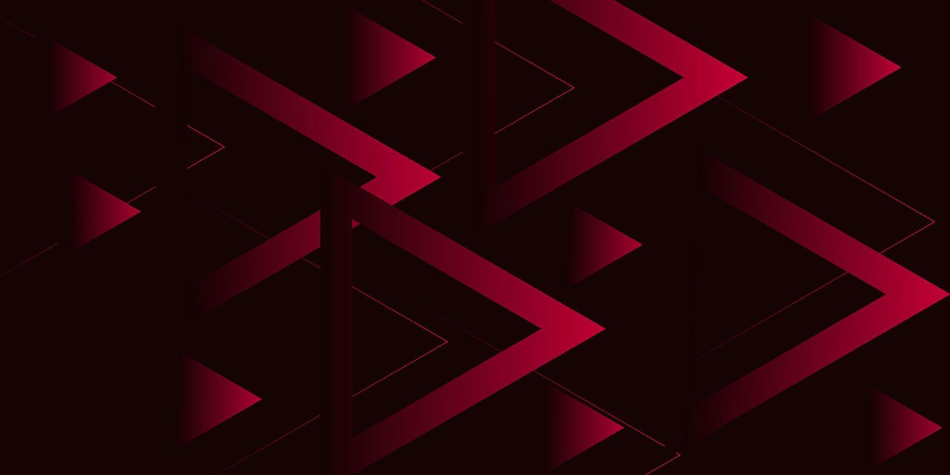 Abstract futuristic geometric background with red triangle overlapping shapes background design. Triangle red shape pattern. eps10 vector