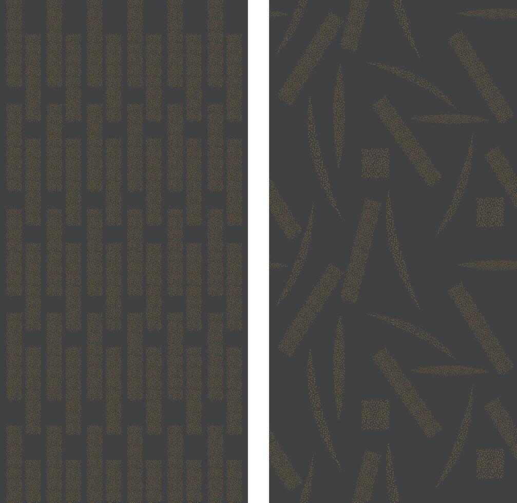 Abstract art pattern with geometric pattern . Asian background with decoration in vintage style. Black and gold banner design. Dots elements. vector