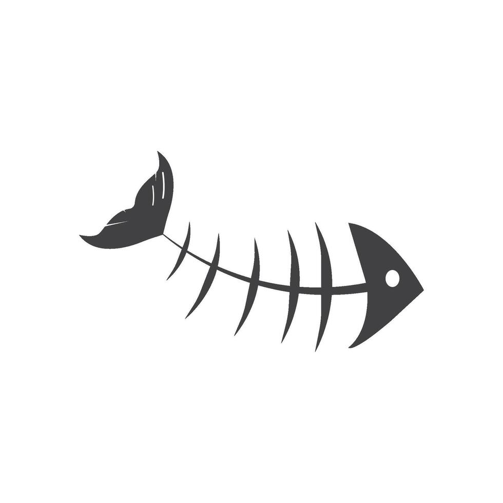 a Bone fish icon vector