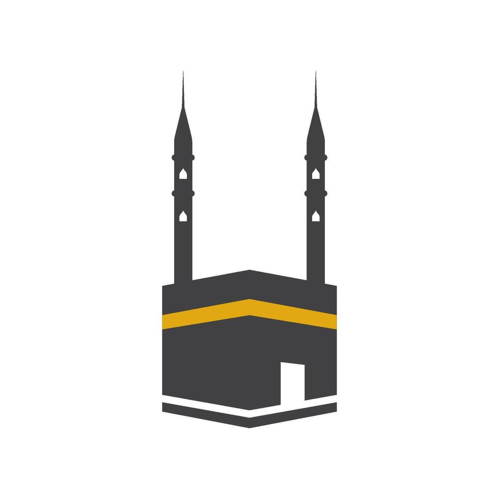 kaaba icon design vector