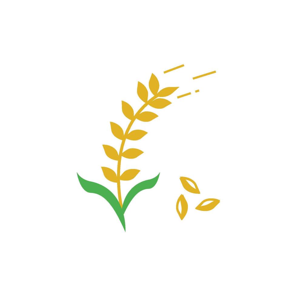 Wheat tree icon vector