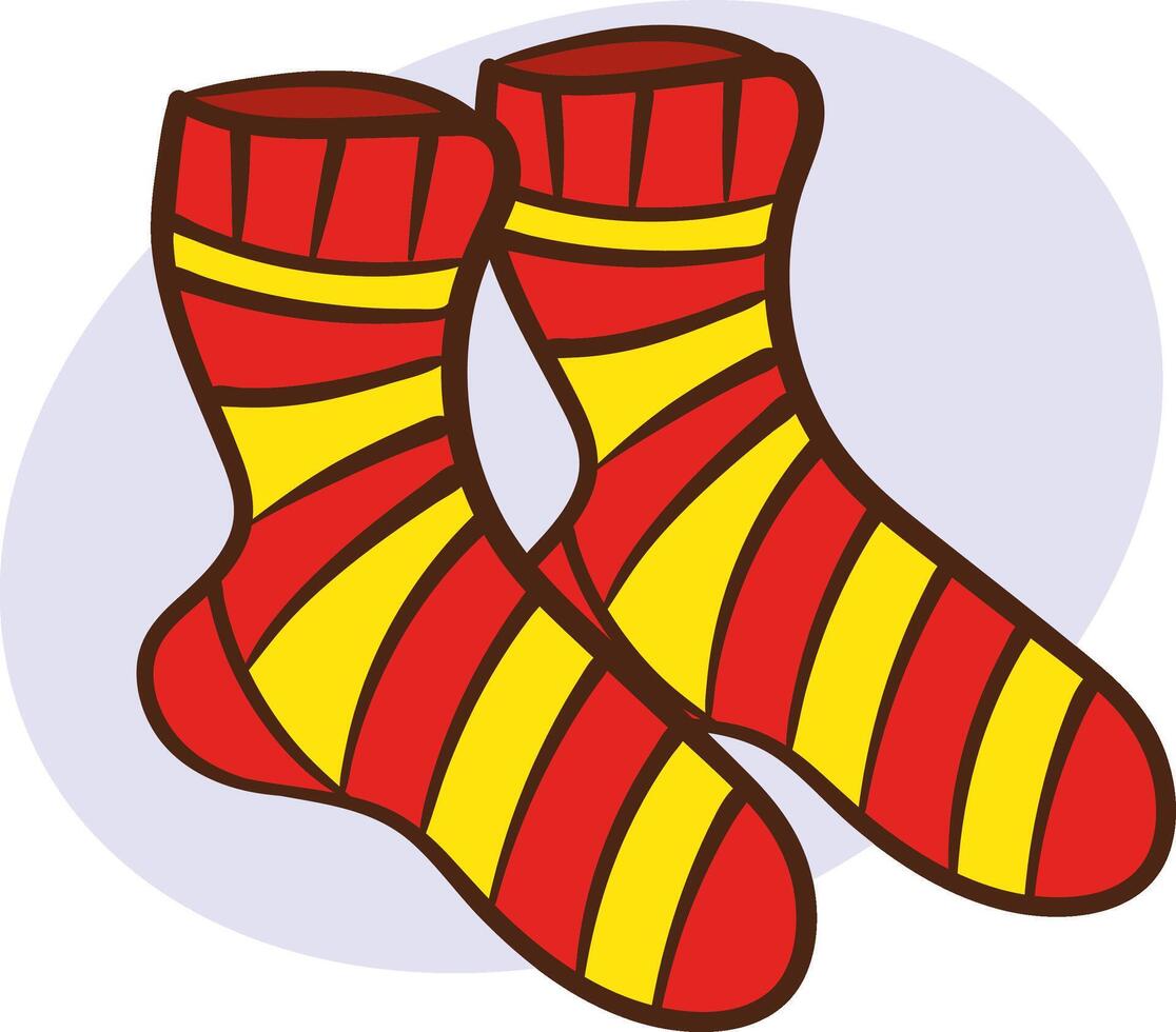 a pair of socks vector