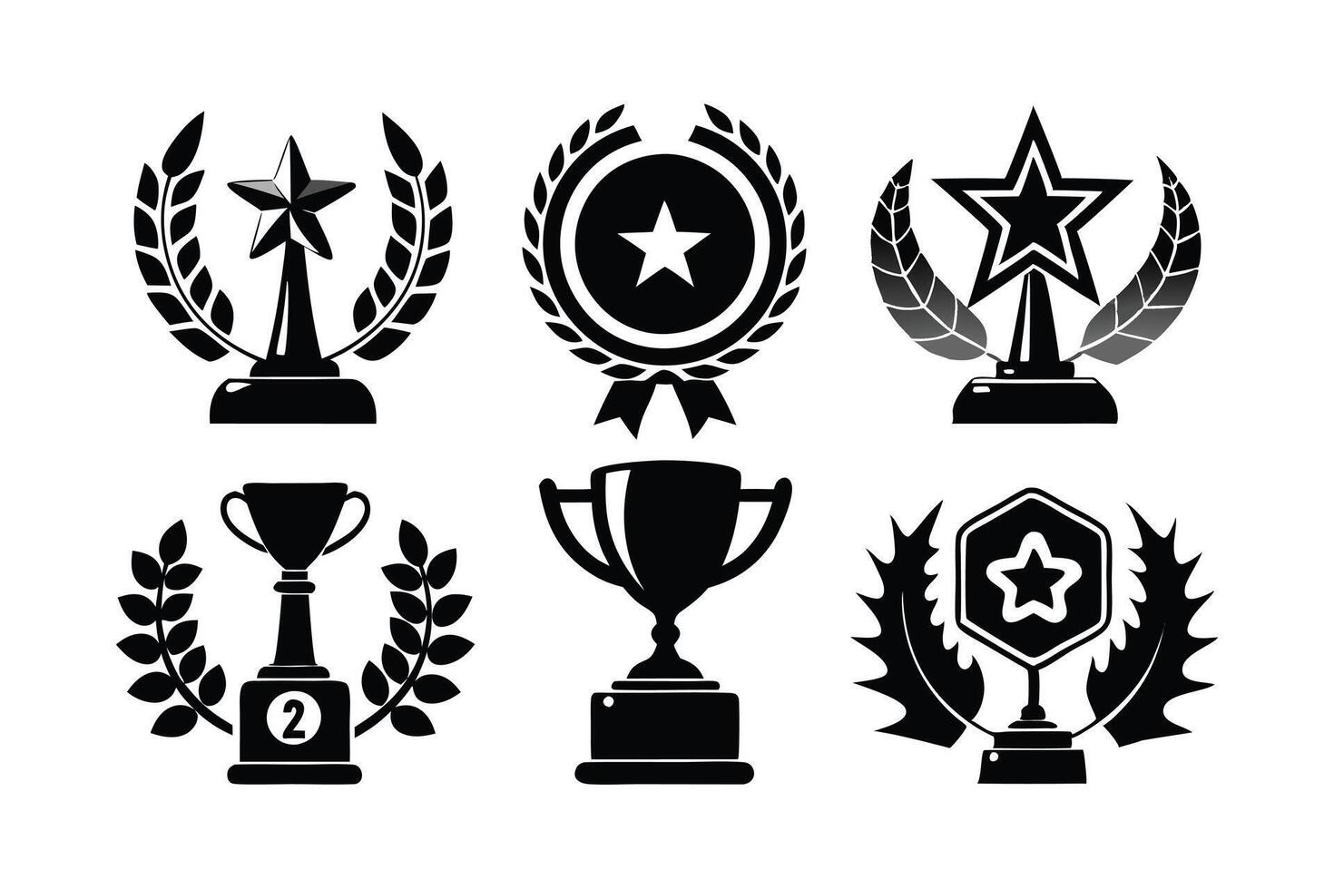 Award Icon Templates for Business Use vector
