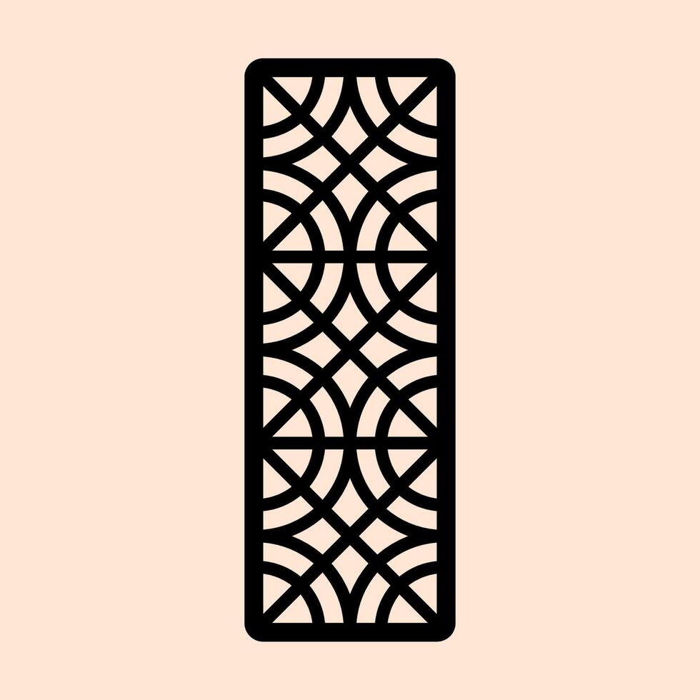 Intricate Architectural Screens with Seamless Circular Geometric Patterns vector