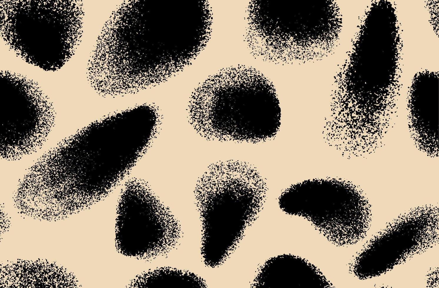 Seamless Pattern Abstract Geometric With Distress Drawing Effect. Pattern Spray, Splashes, Spray Graffiti Seamless Pattern. Modern Fashionable Black Textured Abstract Circles. vector