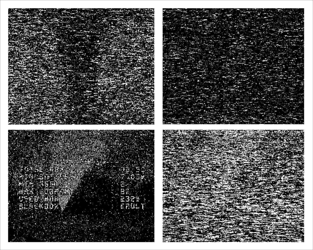 Set of white noise texture. Static interference grunge background. TV screen no signal. No TV signal on retro televisor, interference, television noise. illustration. vector