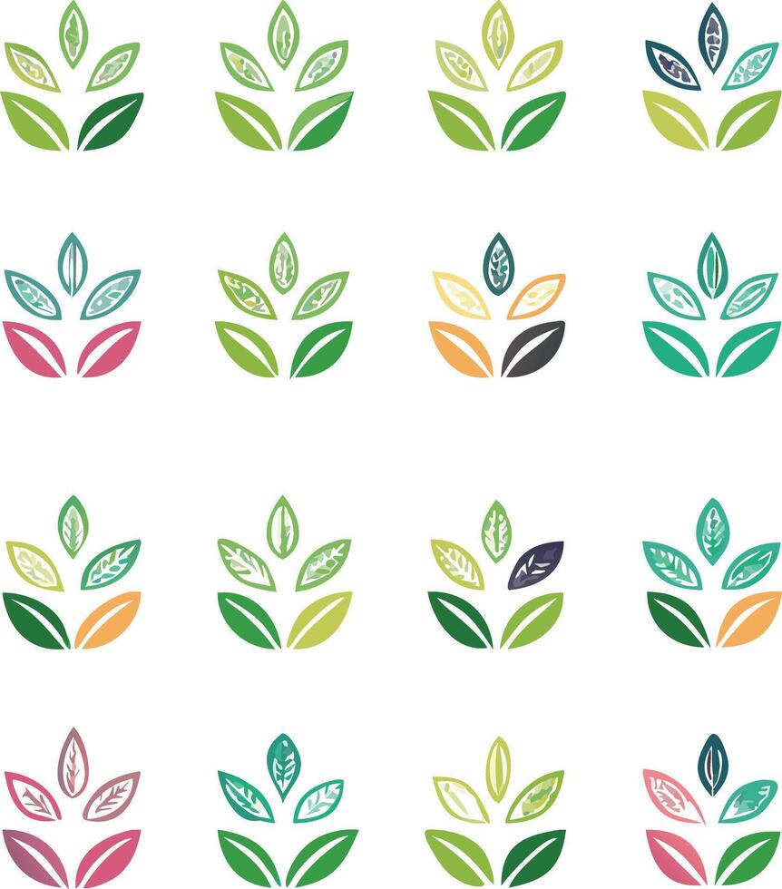 different color of leaf Artwork vector