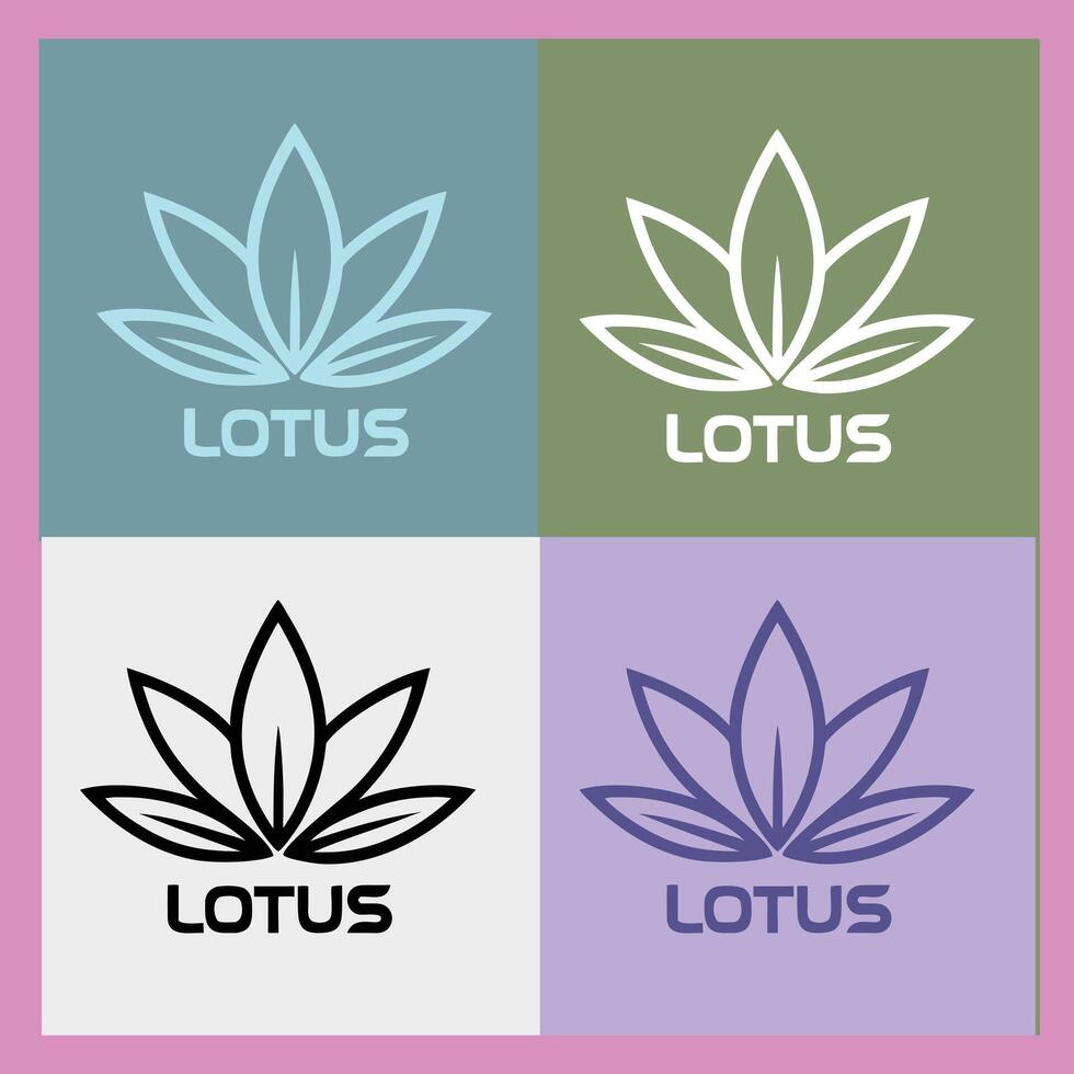 lotus branding lotus logo vector