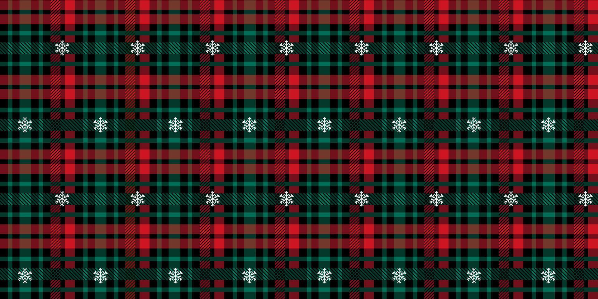 Seamless pattern christmas with snowflakes paper cut style on Christmas color background. Pattern happy new year and red and green lumberjack plaid seamless pattern. vector