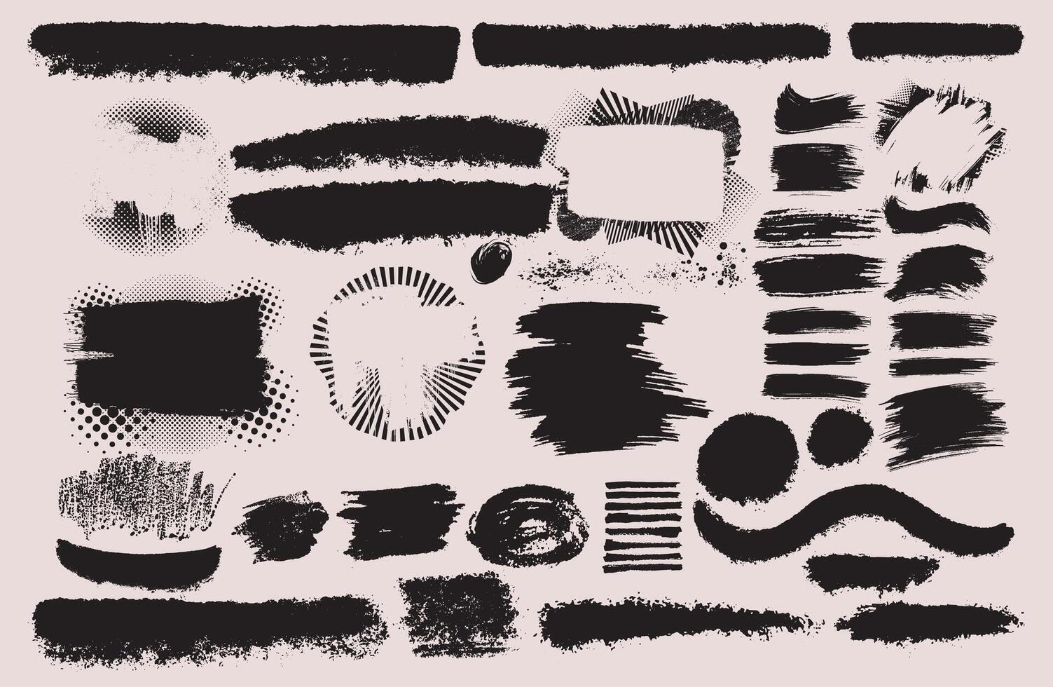 Big set of dirty overlay, watercolor splash, silhouette, torn paper. paint dot brush stroke, ink splatter, text frames, grunge line, artistic design elements. Social media, business banner art. vector