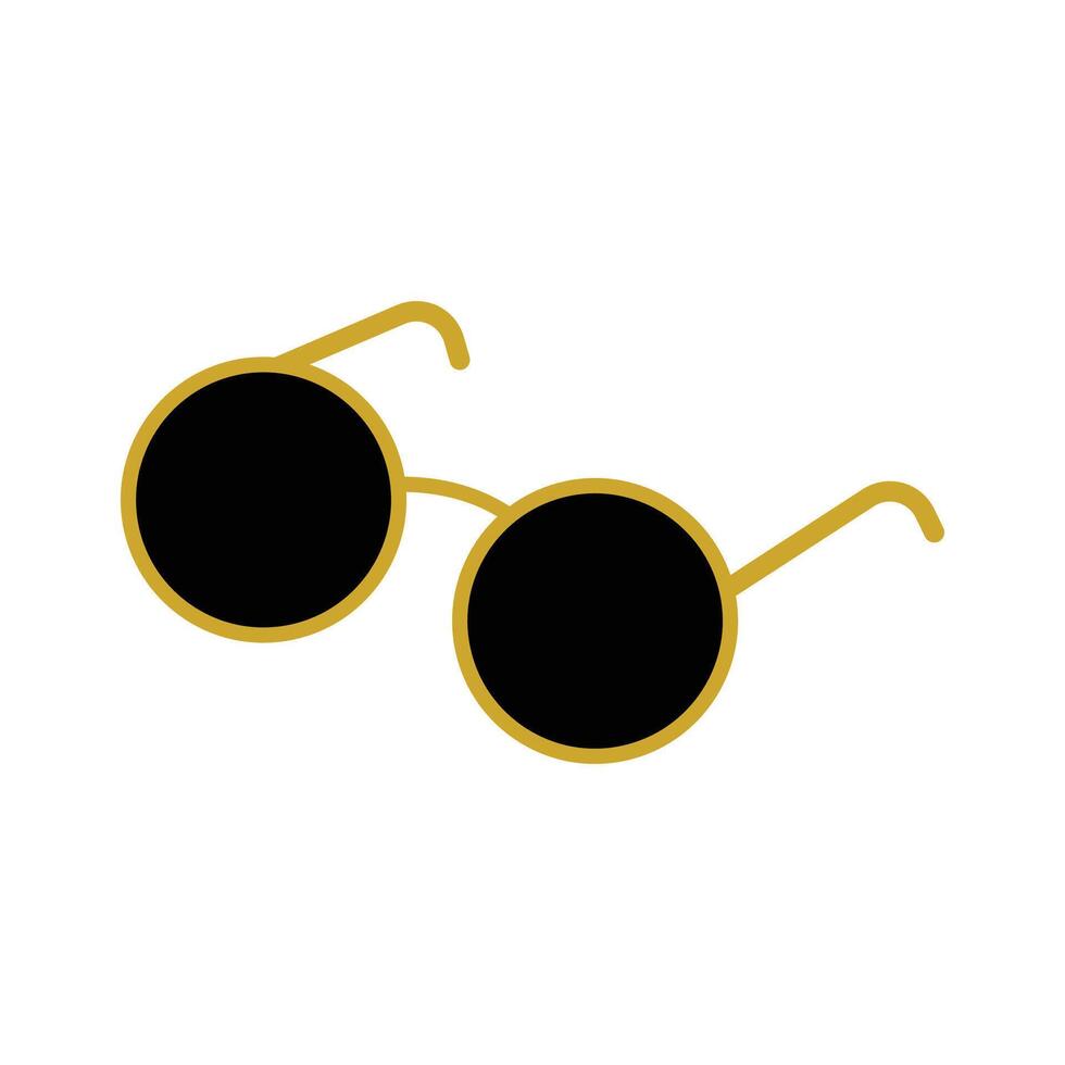 round glasses. isolated on a white background vector