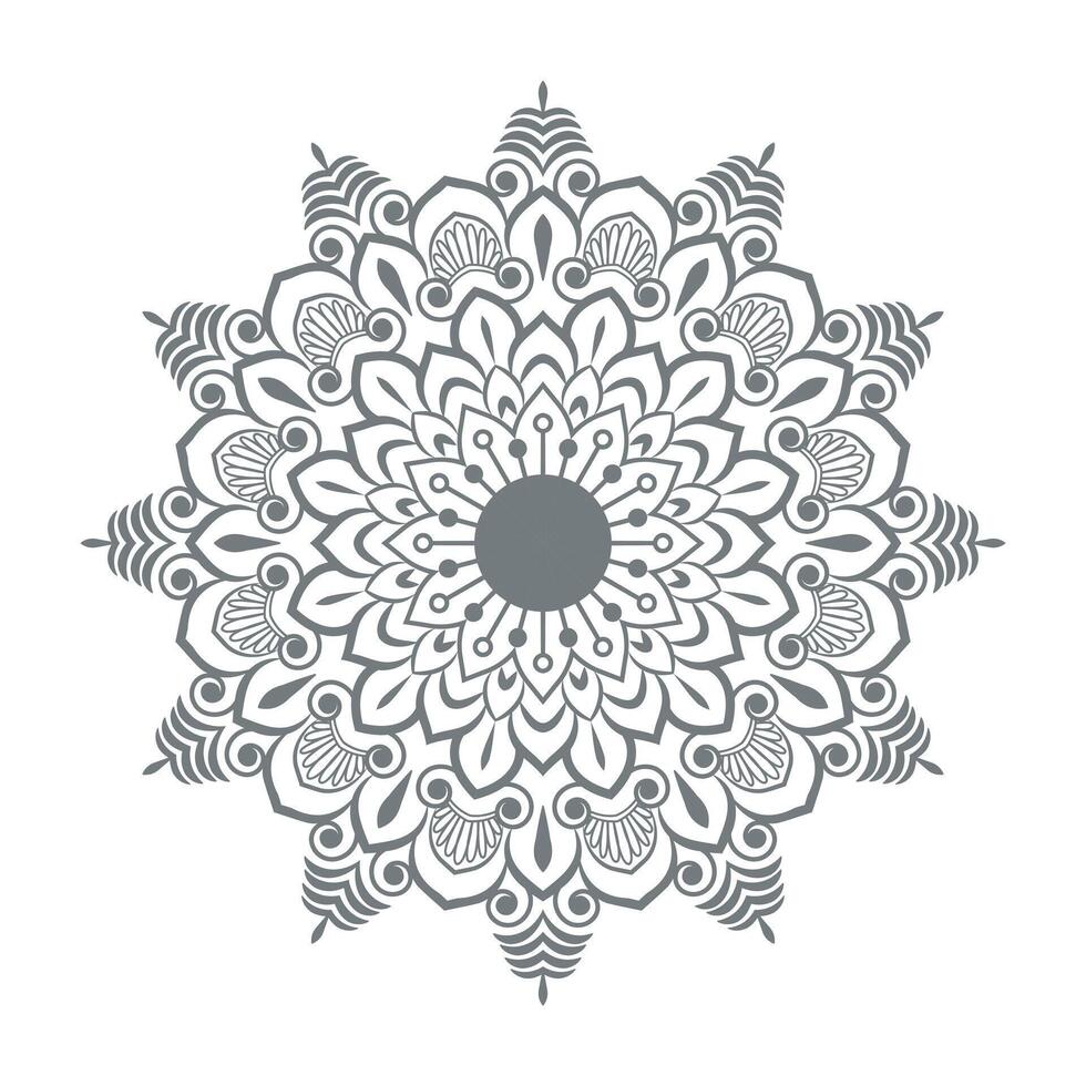 Circular pattern in form of decorative mandala design vector