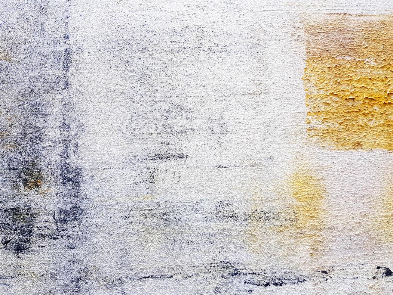 Art and Colorful white, yellow, black, brown in acrylic painted style on canvas frame. Abstract wallpaper and background concept. photo