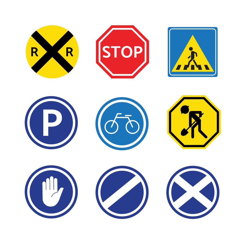 Traffic Signs and Signal vector