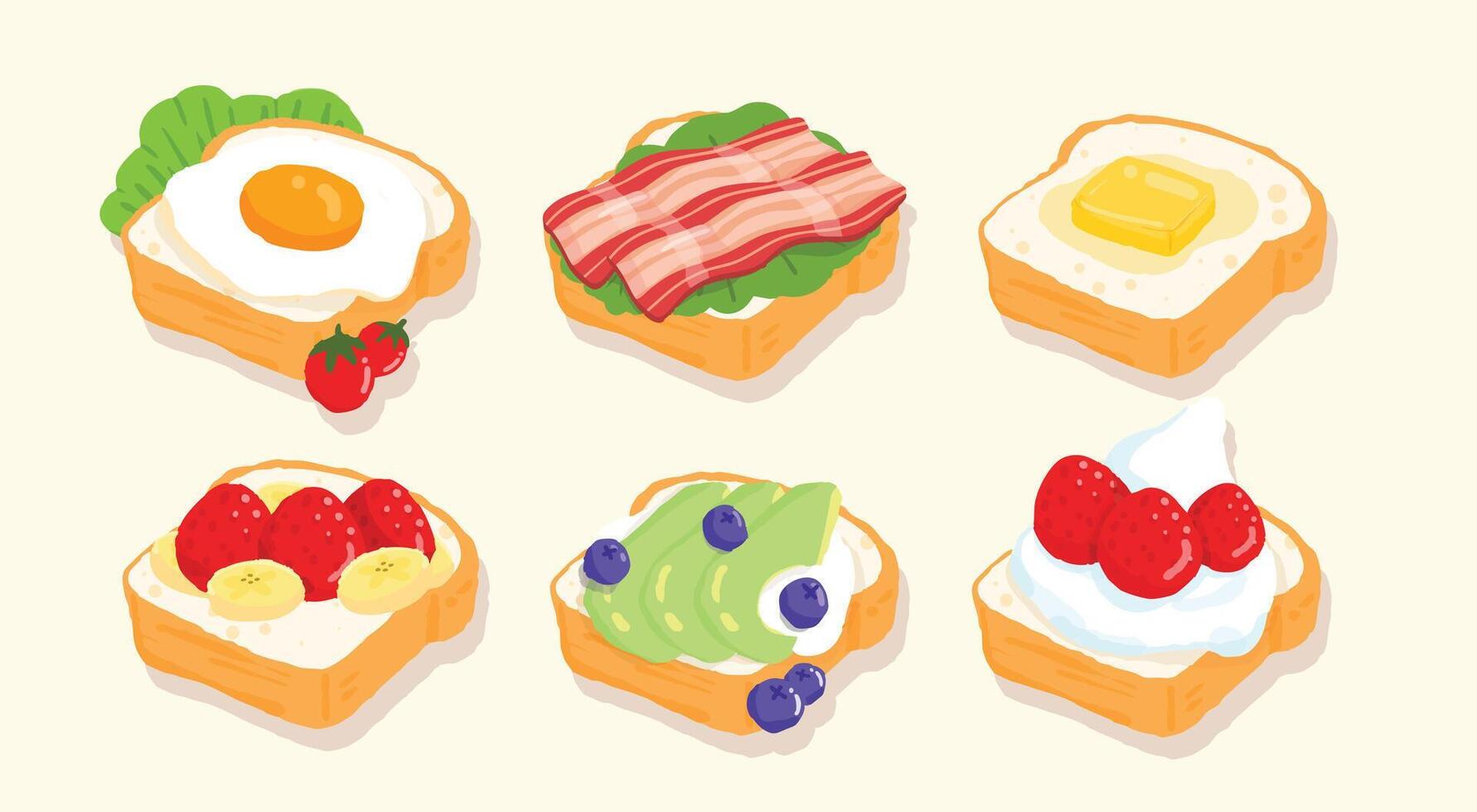 Breakfast Food Set vector