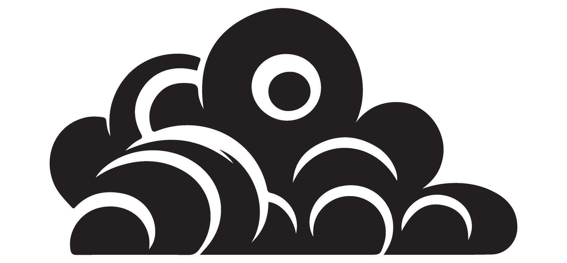 Stylized Clouds An Illustration for Weather Sky and Atmospheric Patterns vector