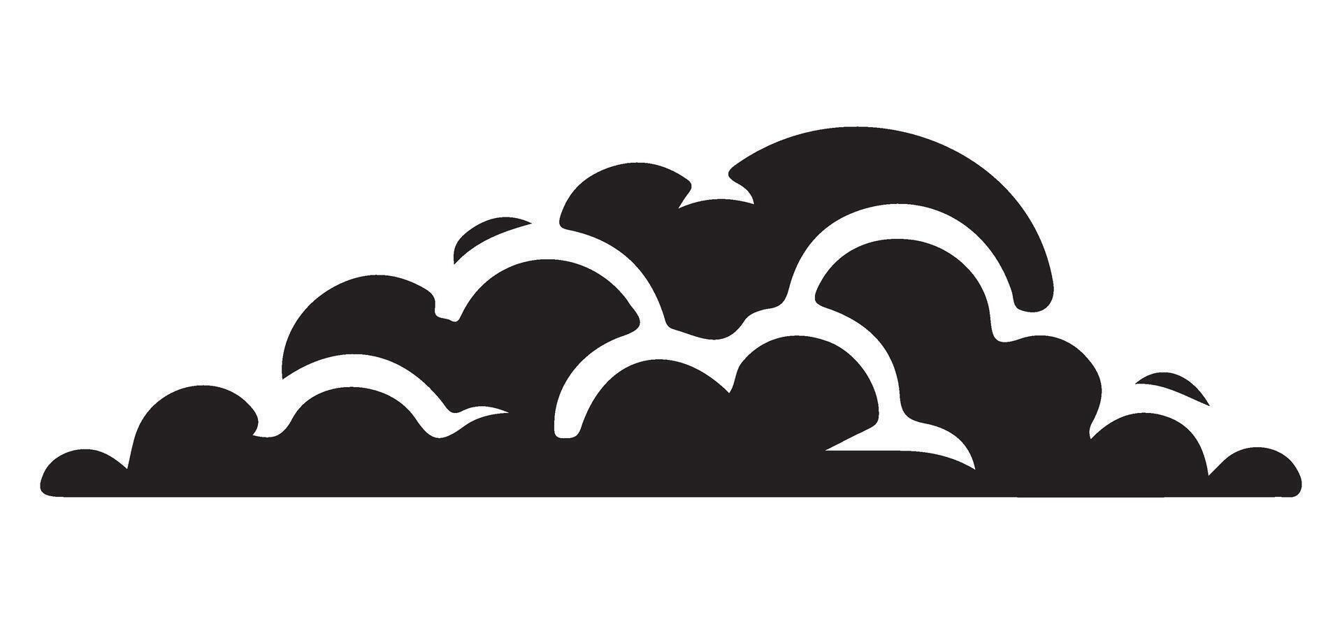 Abstract Cloud Shape Illustration for Graphic Design Projects vector