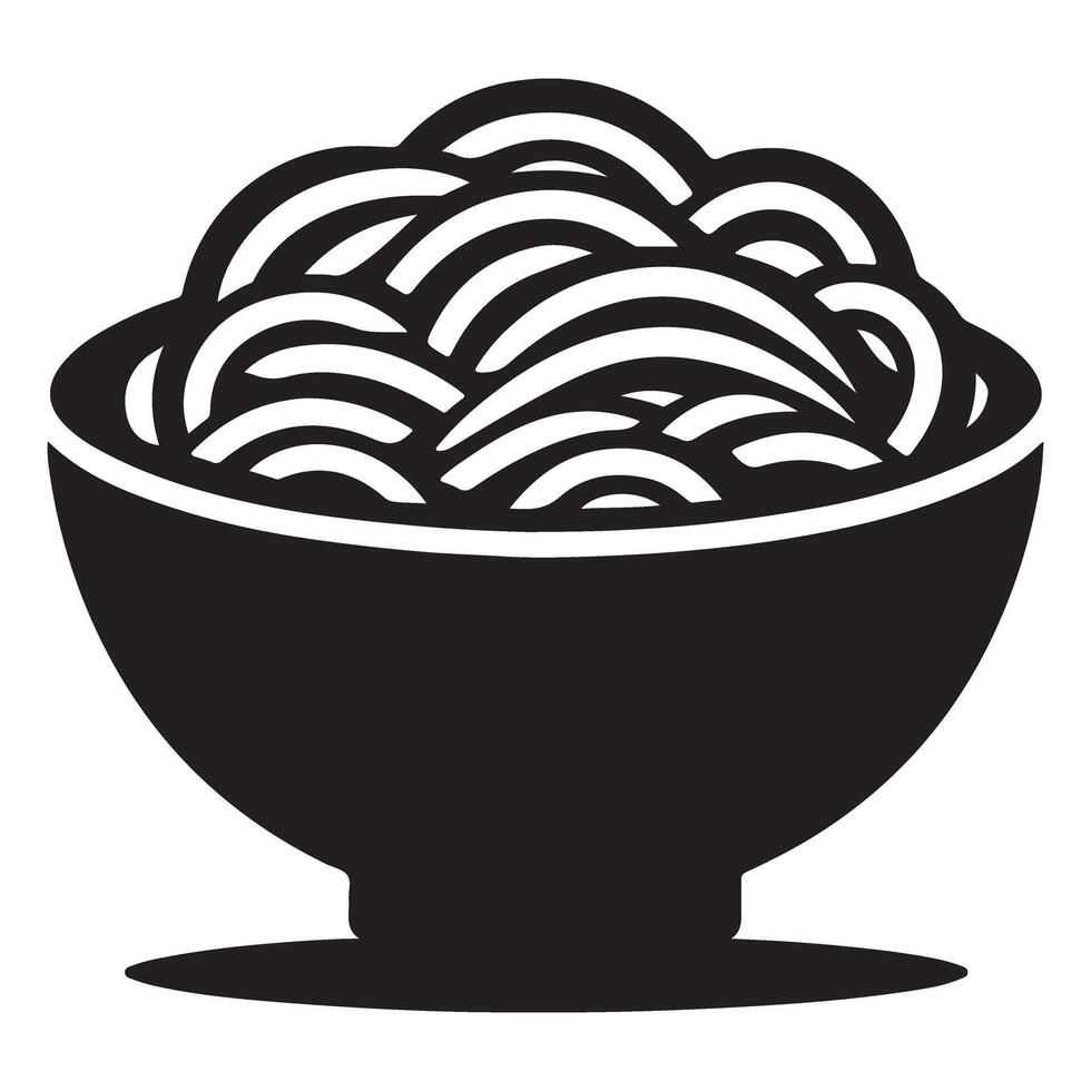 Delicious bowl of noodles illustration for food enthusiasts vector