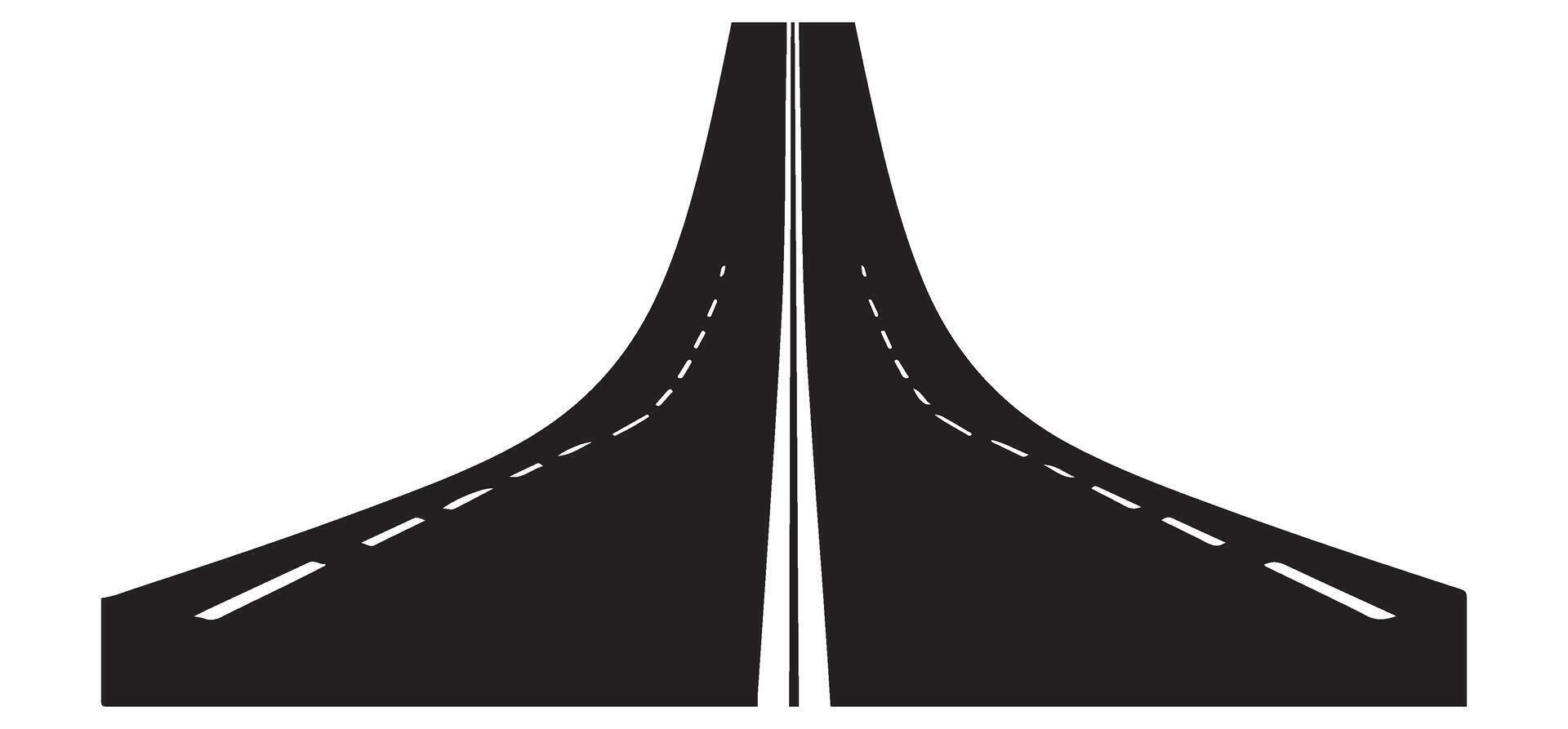 Endless Road Ahead An Open Highway for New Adventures and Journeys vector