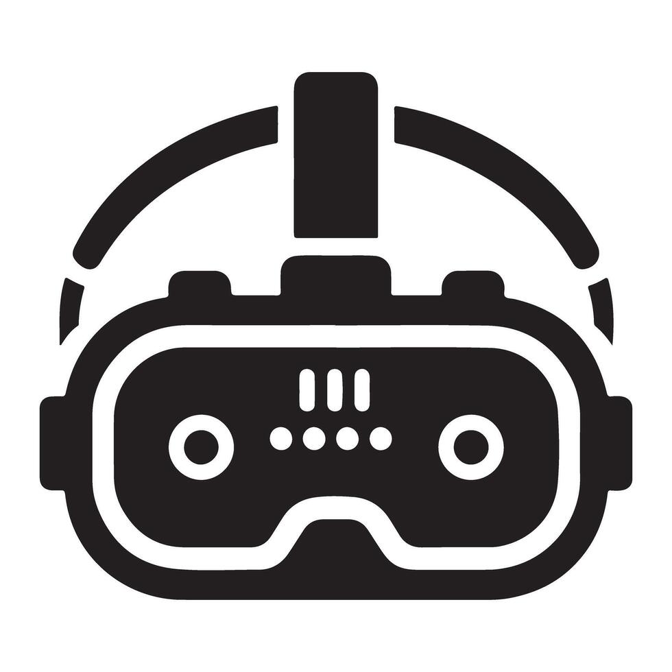 Advanced Virtual Reality Device for Gaming and Simulation Environments vector
