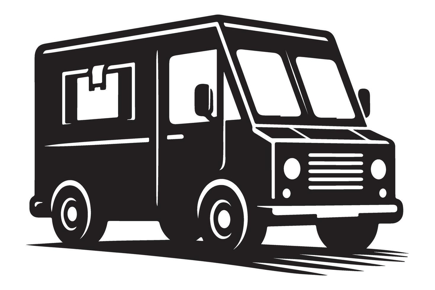 Delivery Truck Icon Illustration Cargo Transport Design Element vector