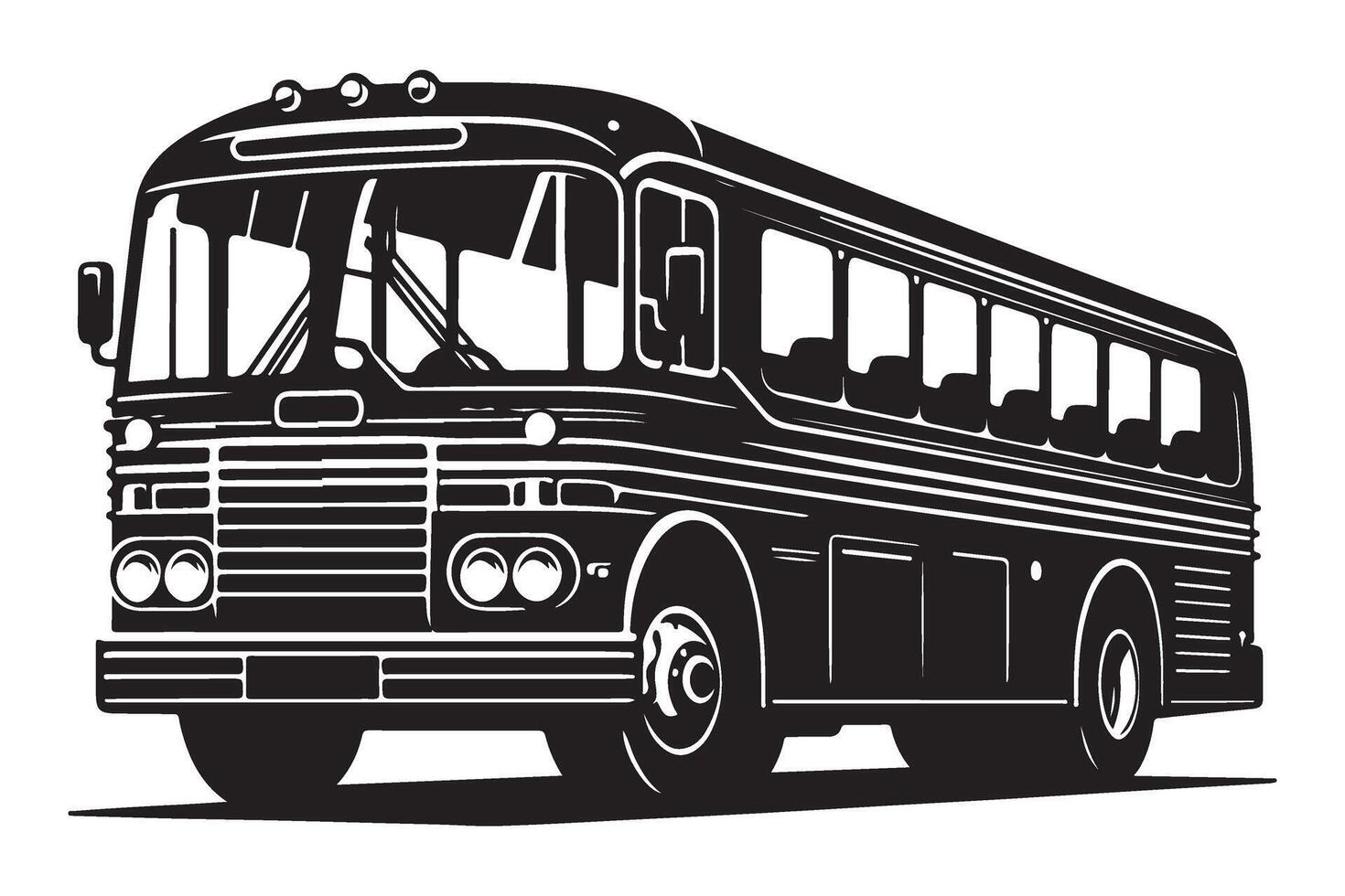 Vintage Double Decker Bus Illustration for Transportation Design Elements vector