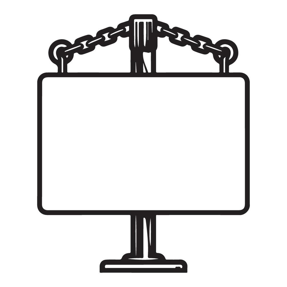 Vintage hanging sign design template excellent promotion resource vector
