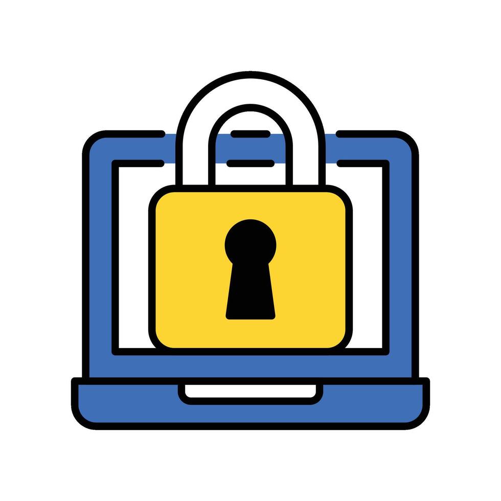 Security filled outline icon. EPS 10 file vector