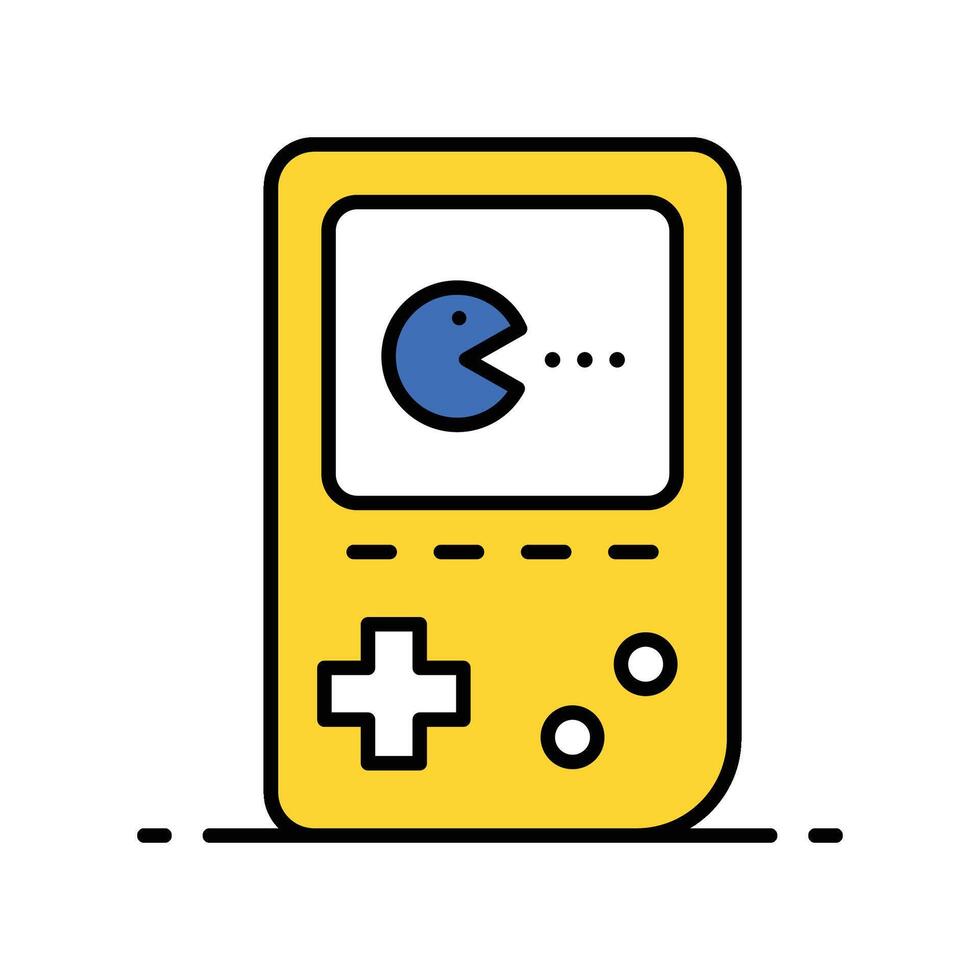Game filled outline icon. EPS 10 file vector