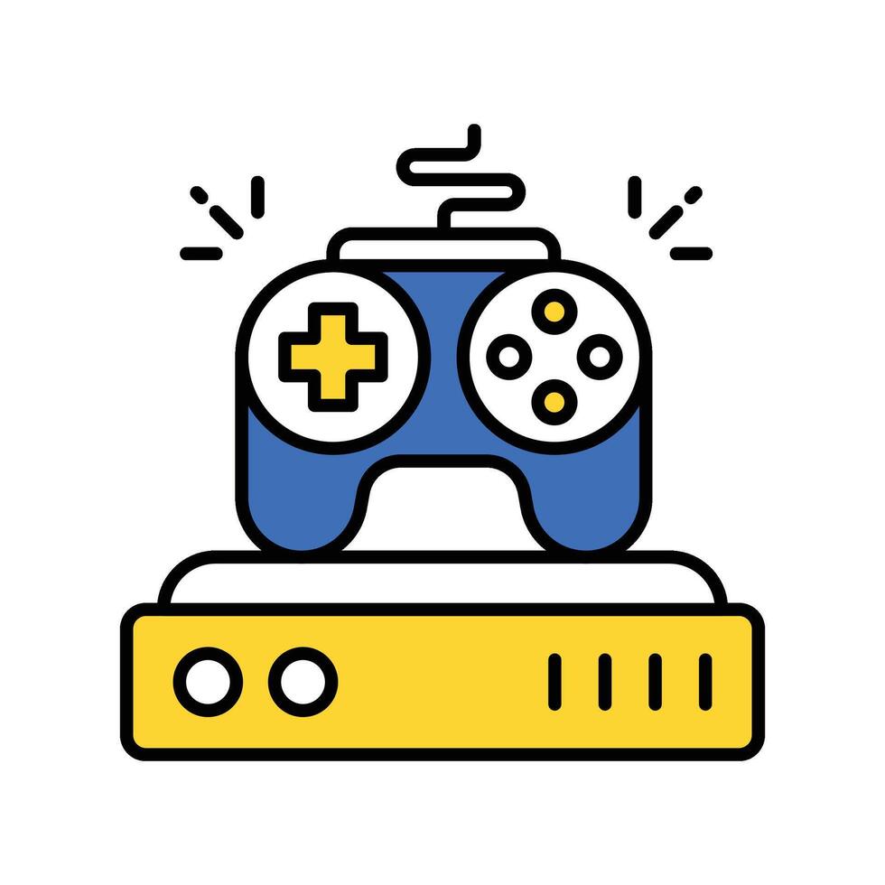 Console game filled outline icon. EPS 10 file vector