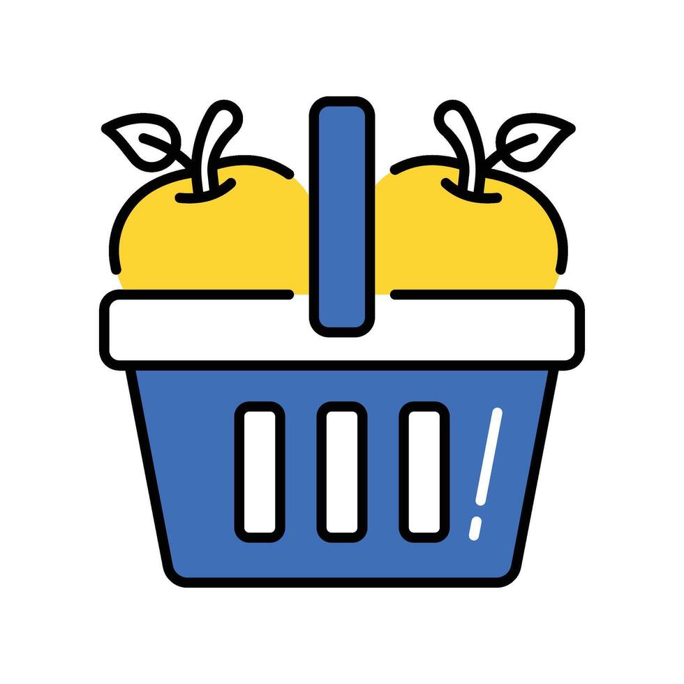 Fruits filled outline icon. EPS 10 file vector