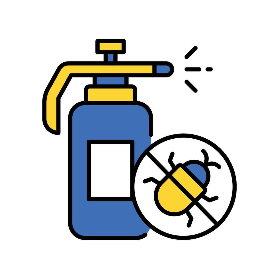Pesticide filled outline icon. EPS 10 file vector
