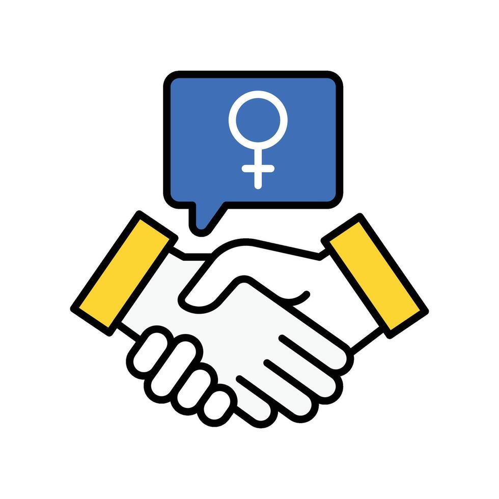Collaboration filled outline icon. EPS 10 file vector