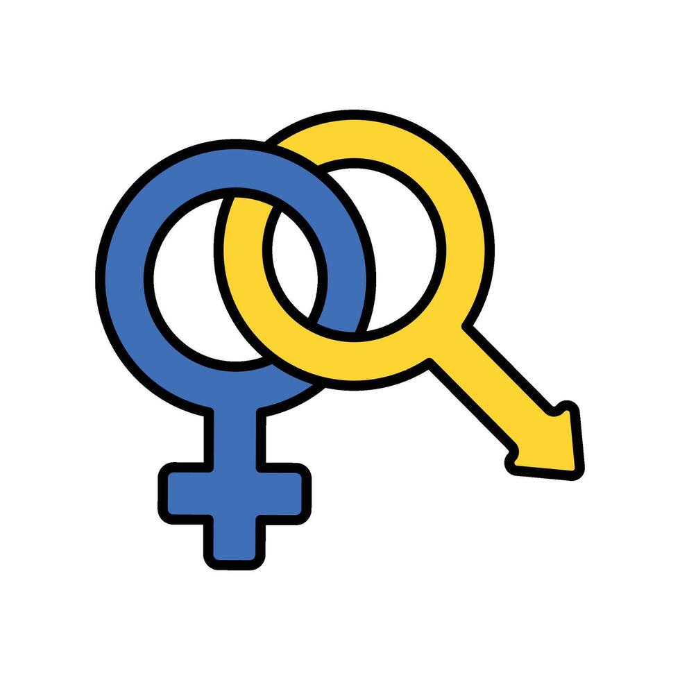 Sisterhood filled outline icon. EPS 10 file vector