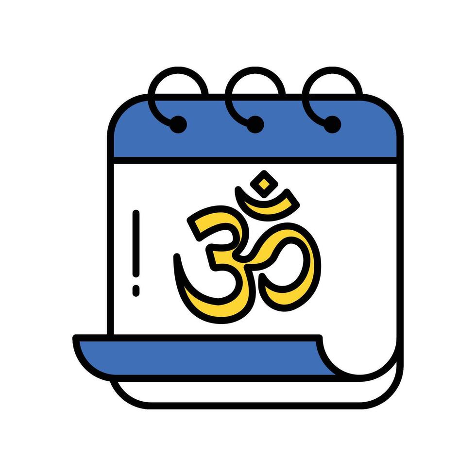 Holi filled outline icon. EPS 10 file. vector