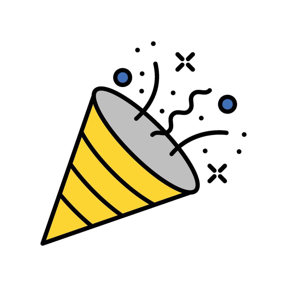 Celebration filled outline icon. EPS 10 file vector