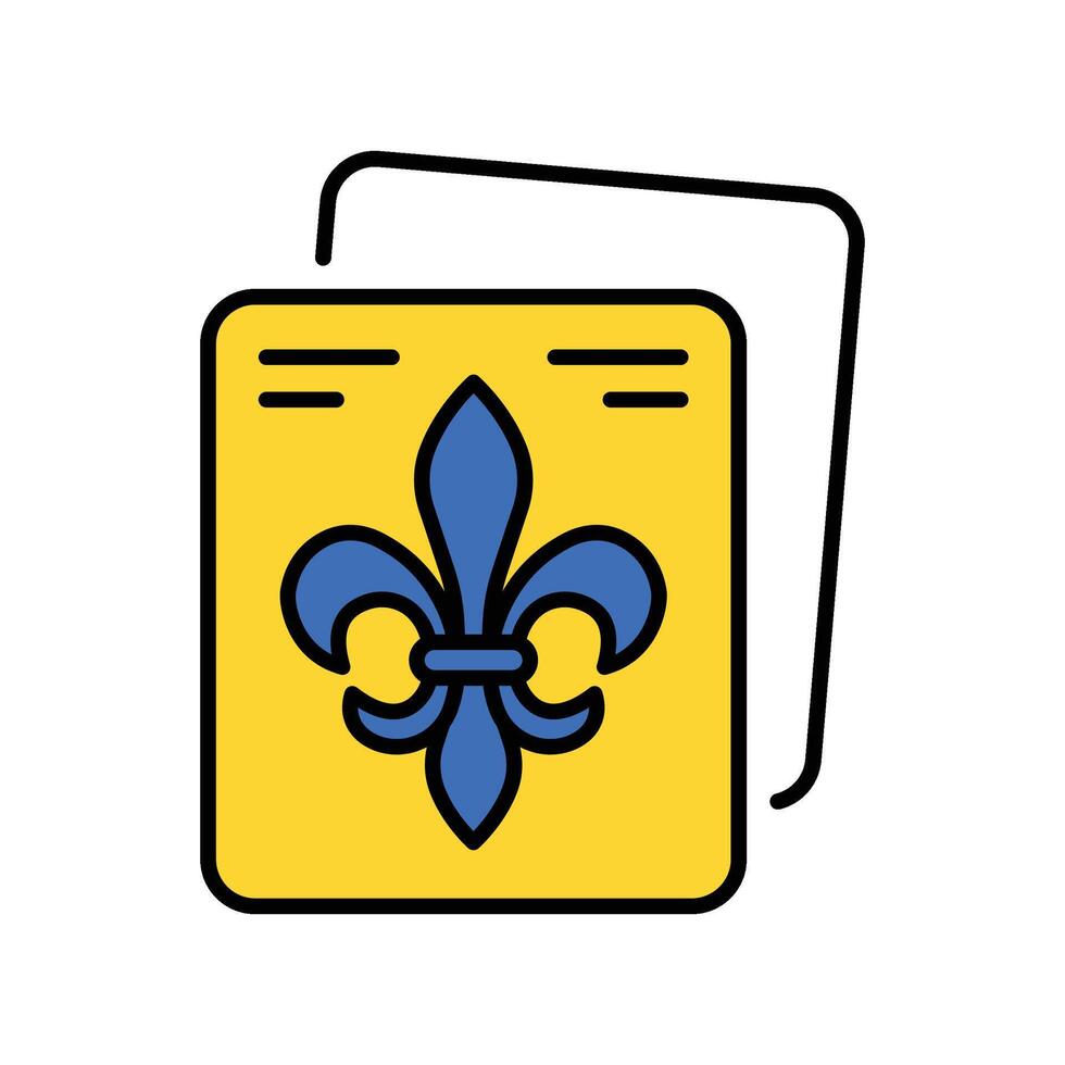 Carnival Poster filled outline icon. EPS 10 file vector