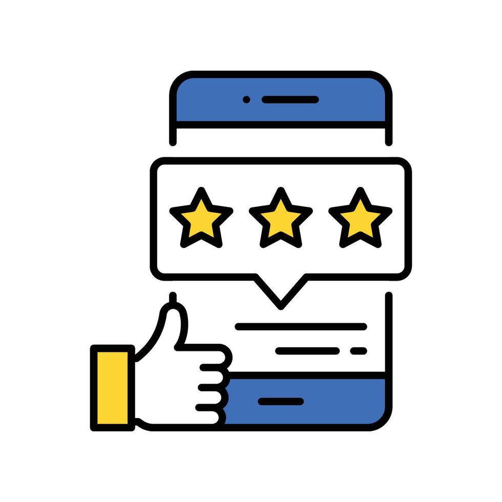 Rating filled outline icon. EPS 10 file vector