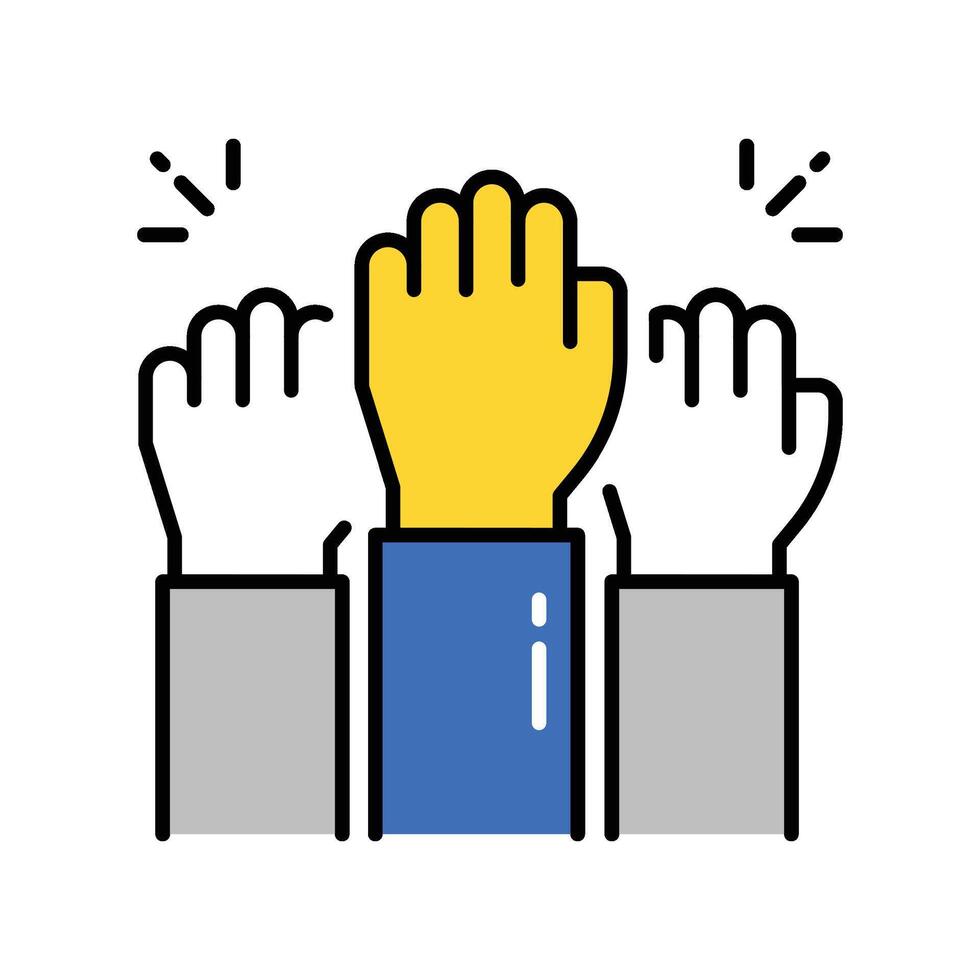 Unite filled outline EPS 10 file vector