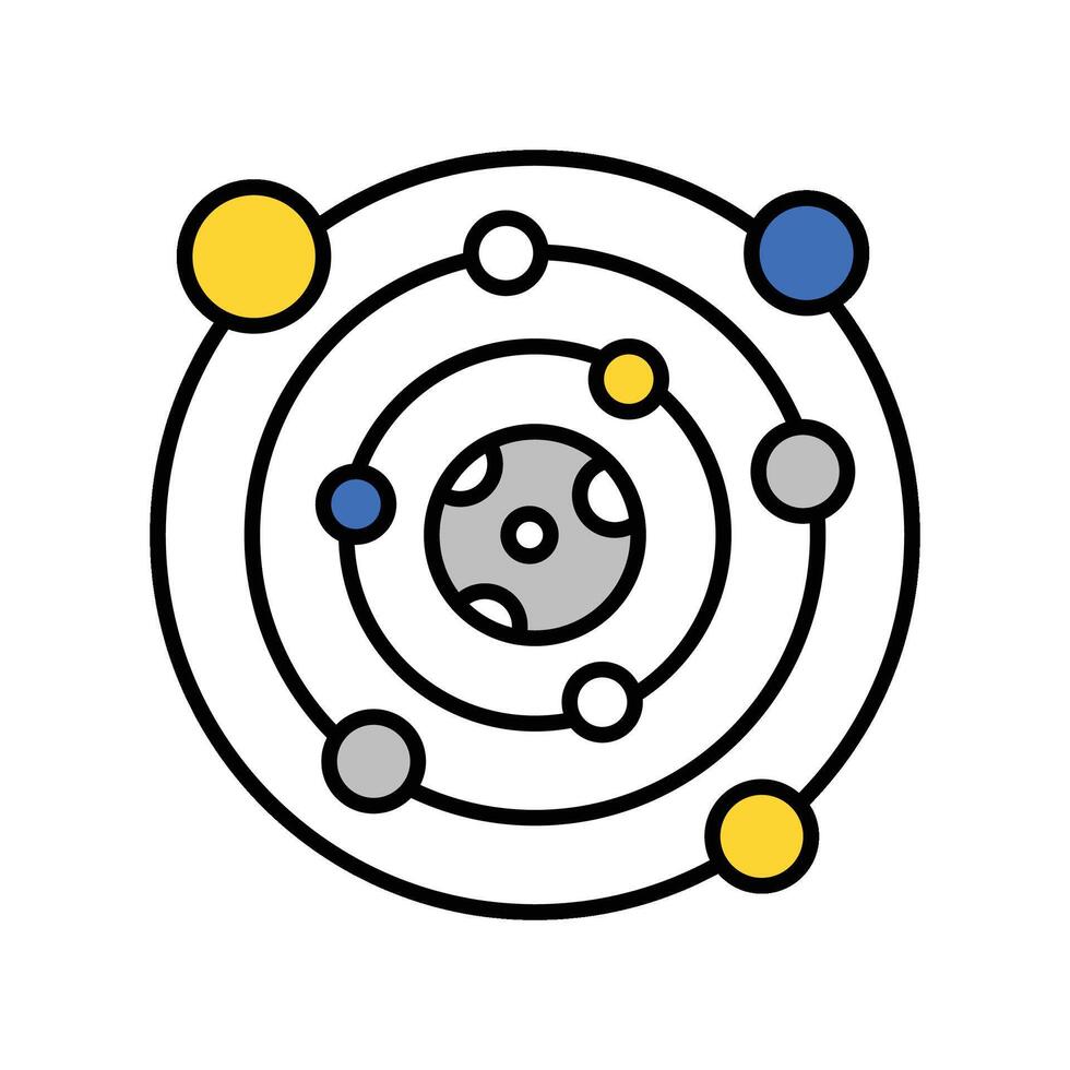 Galaxy filled outline icon. EPS 10 file vector