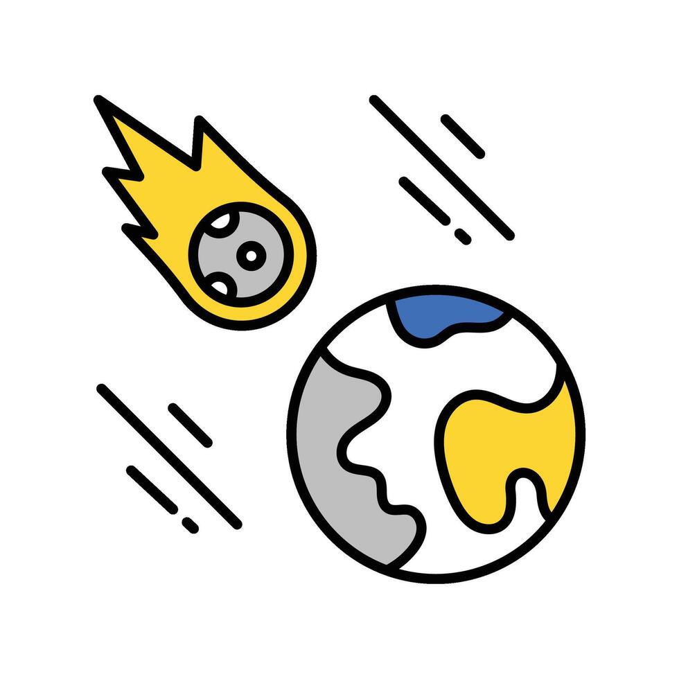 Earth And Sun filled outline icon. EPS. 10 file vector