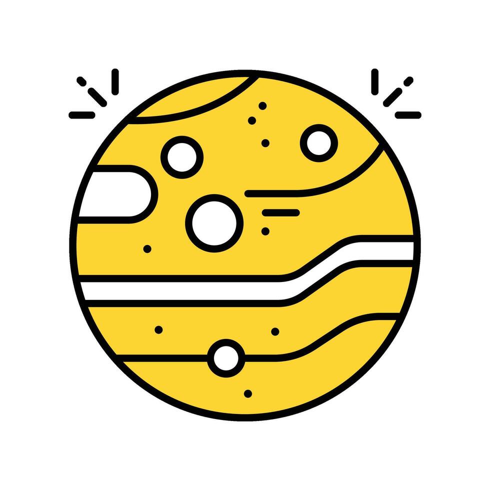 Mars filled outline icon. EPS 10 file vector