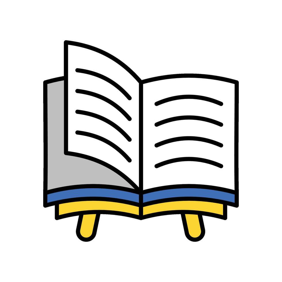 Quran filled outline icon. EPS 10 file vector
