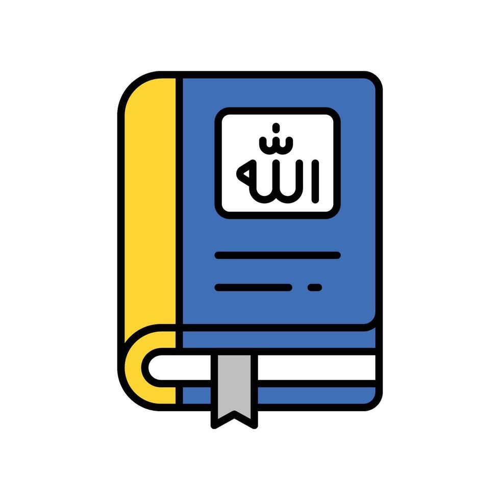 Holy Book filled outline icon. EPS 10 file vector