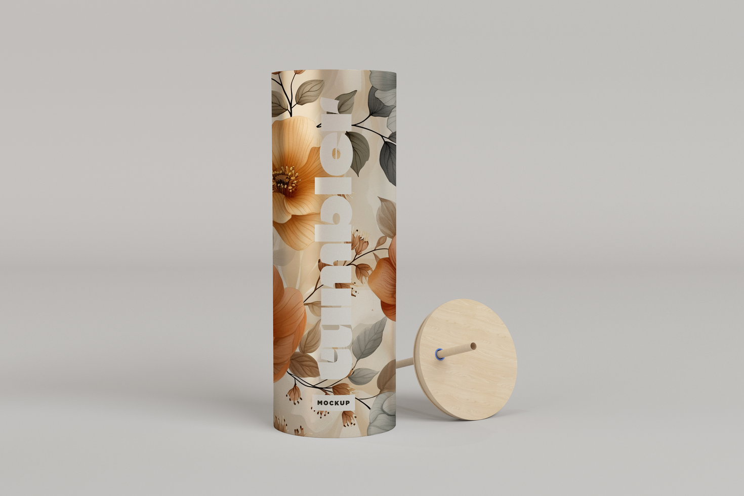 Tumbler Drinking Jar Mockup with caps psd