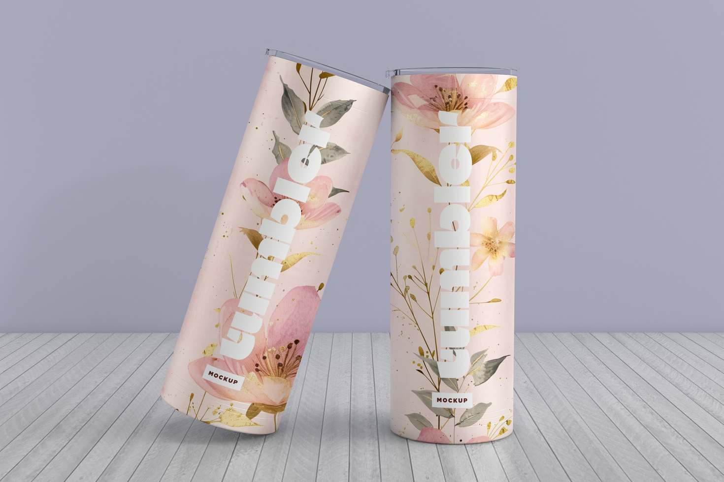 Tumbler Drinking Jars Mockup twisted psd