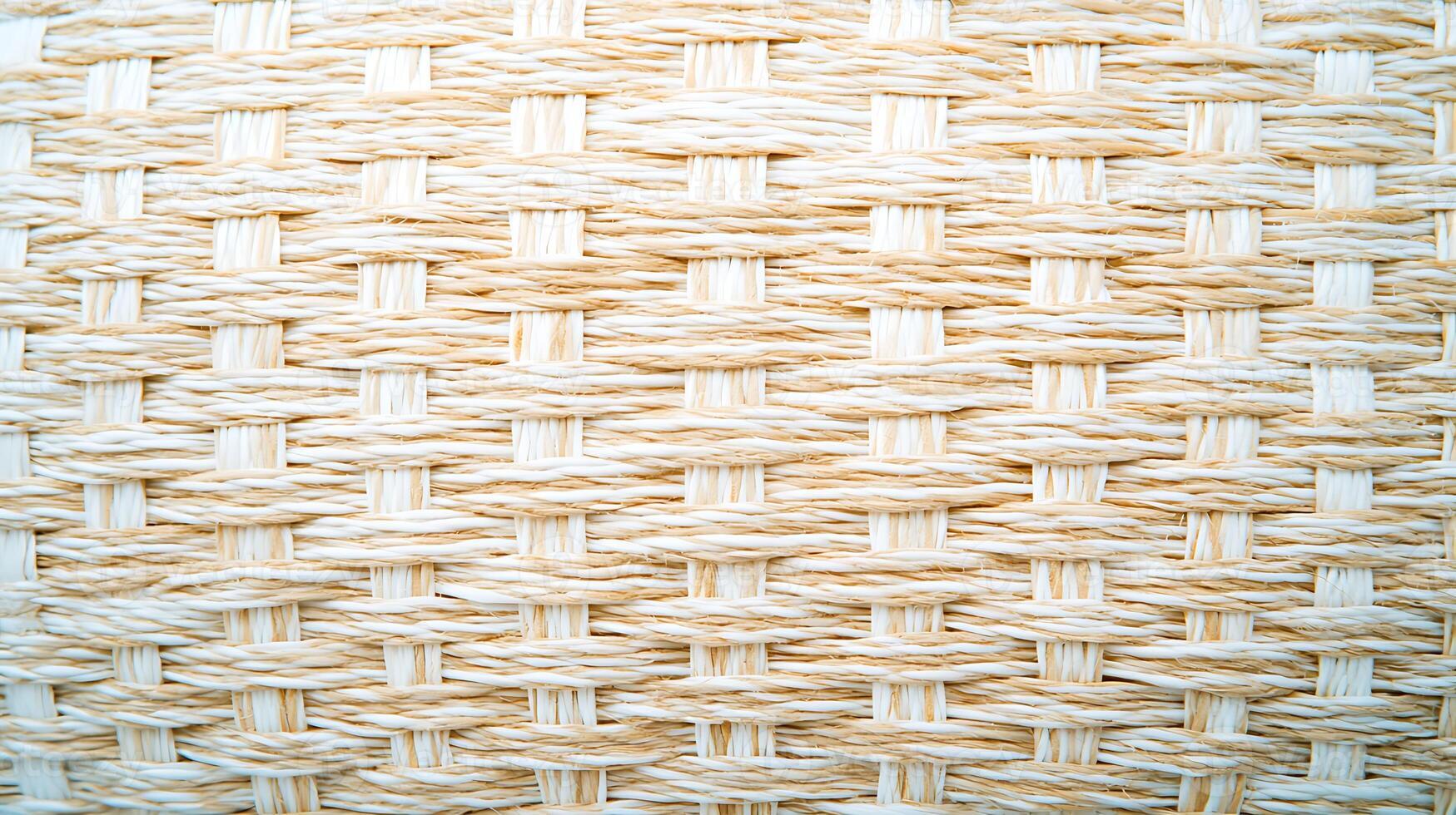 Close-up of a woven texture showcasing intricate patterns and natural fibers in a neutral tone photo
