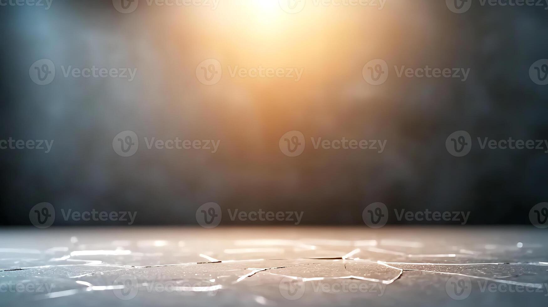 Abstract background with cracked surface illuminated by warm light, creating a dramatic atmosphere photo