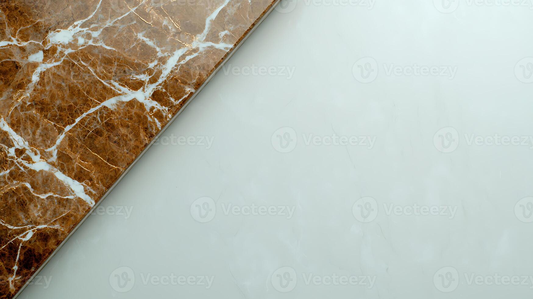Elegant marble surface showcasing rich brown and white patterns, ideal for interior design projects photo