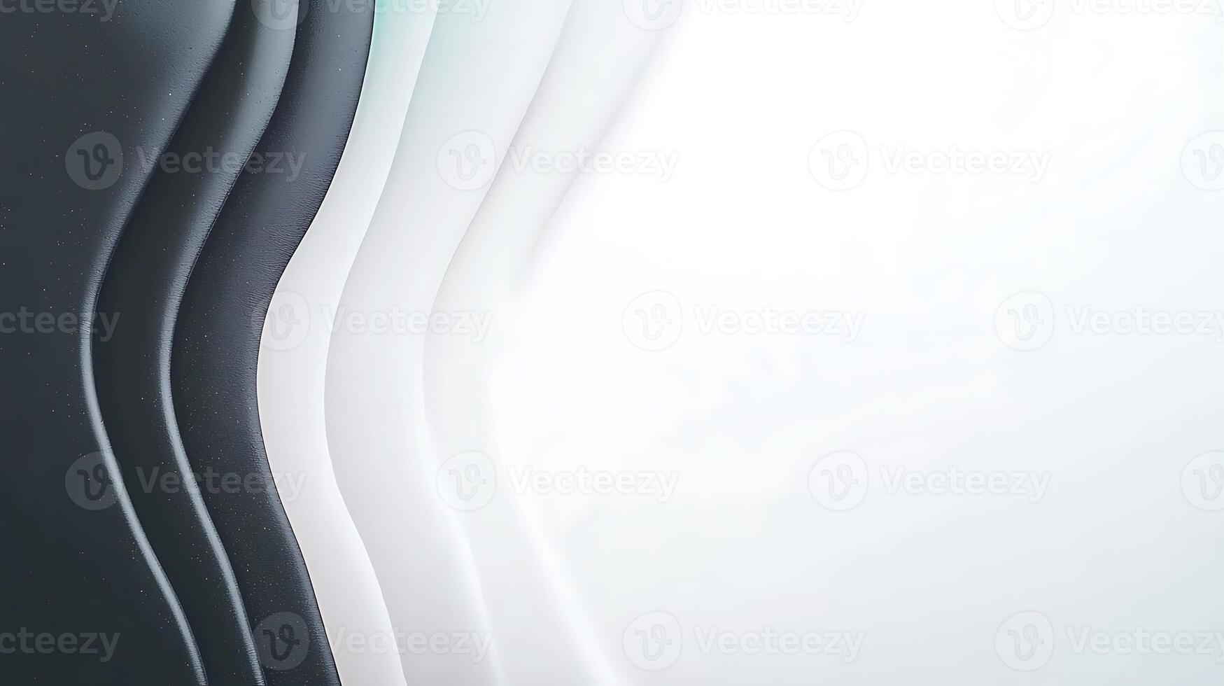 Smooth, flowing abstract design featuring black and white waves, creating a serene backdrop photo